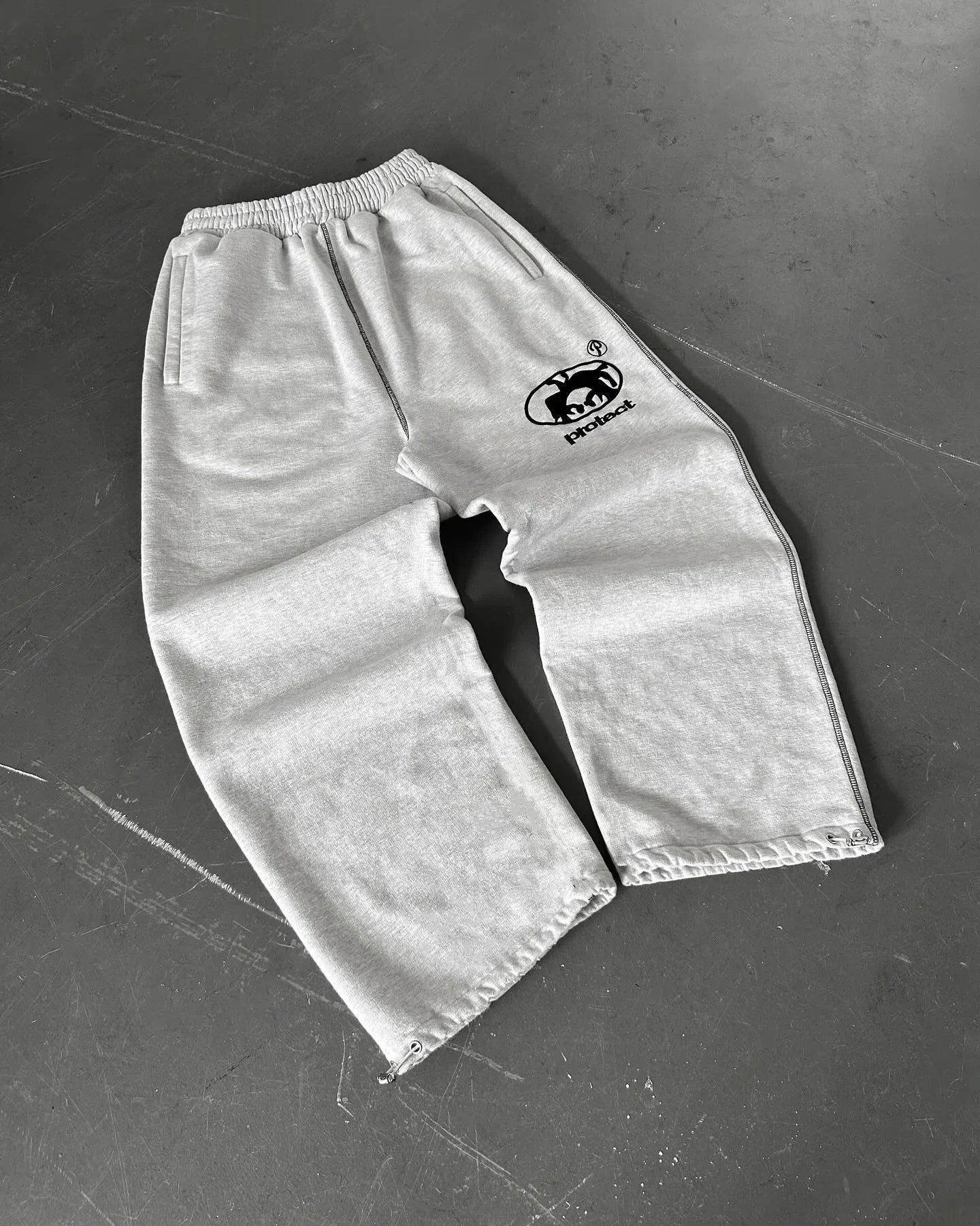 NeoFlex Y2K Embroidered Zipper Pants