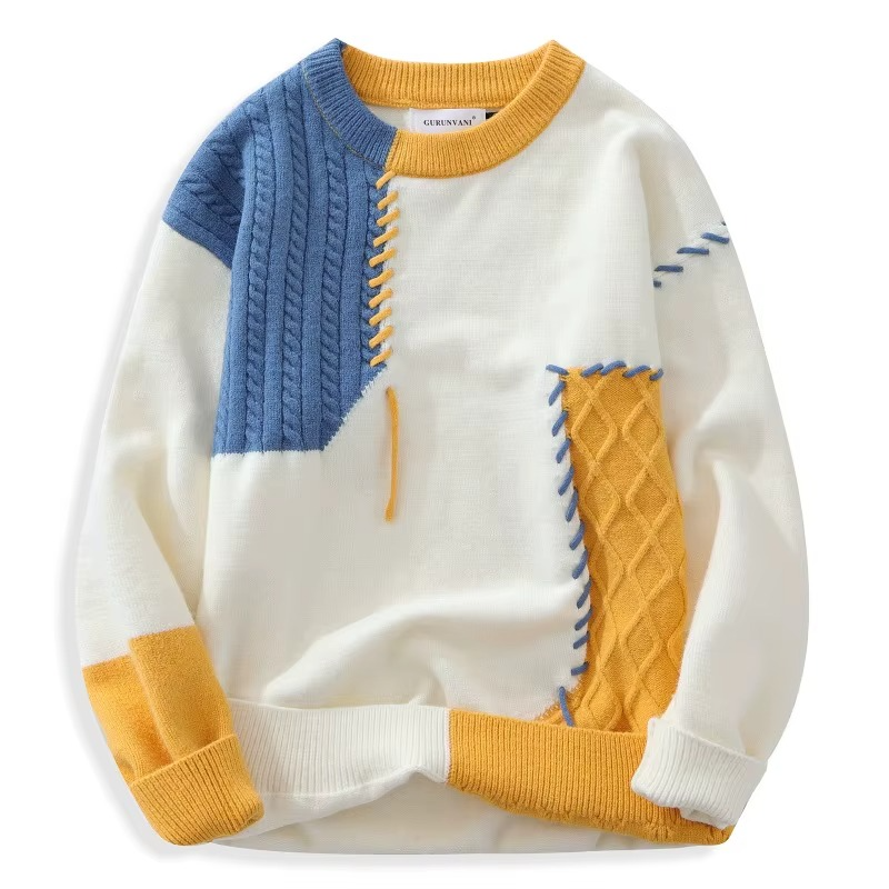 Elysian Knit Luxe Patchwork Sweater