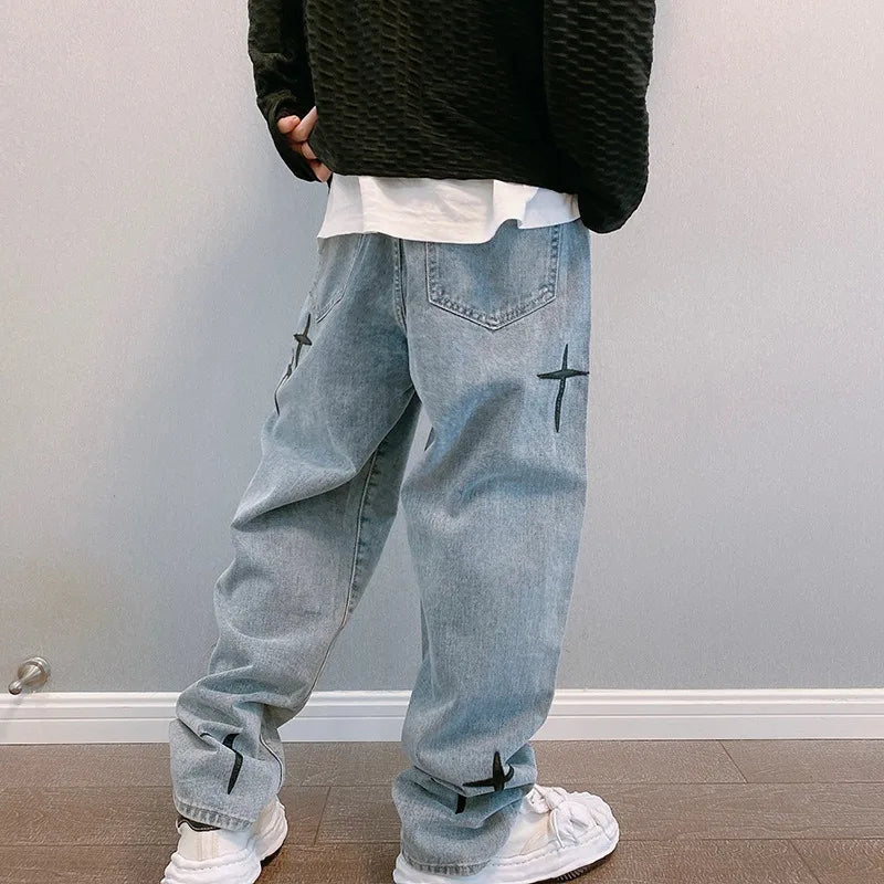 StarVision Vintage Wide-Leg Cargo Jeans
