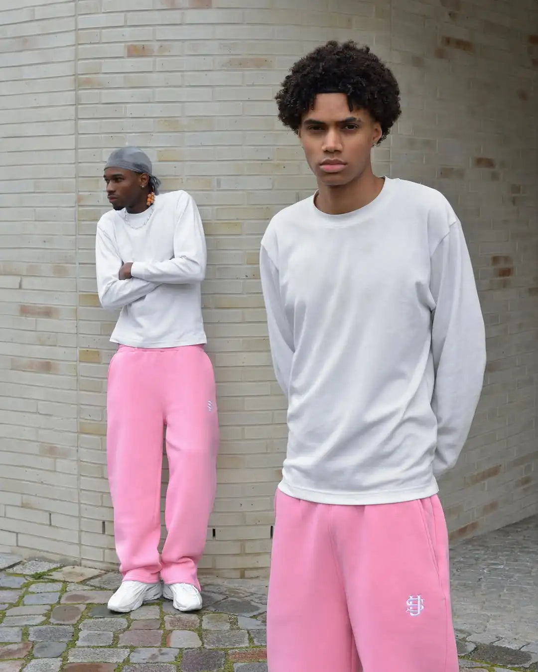 Y2K Embroidered Wide-Leg Street Joggers