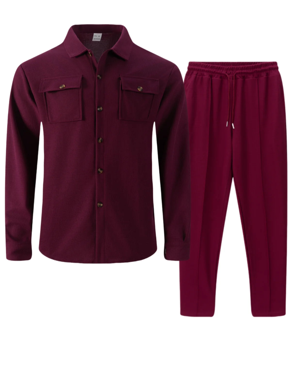 UrbanEase Padded Streetwear Two-Piece Set