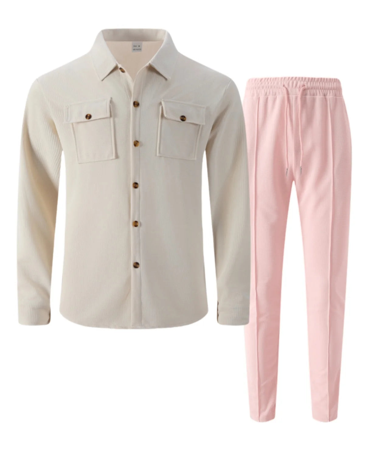 UrbanEase Padded Streetwear Two-Piece Set