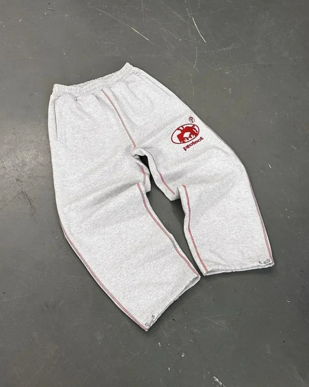 NeoFlex Y2K Embroidered Zipper Pants