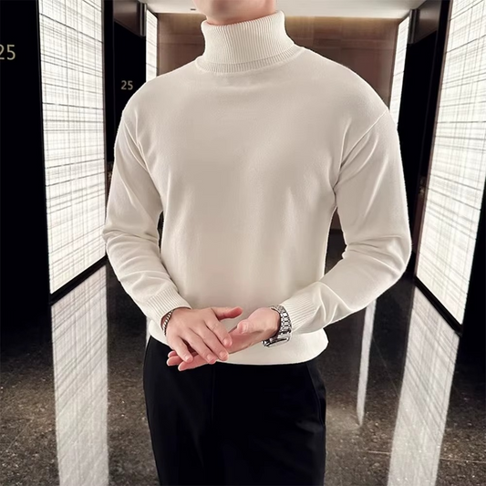 SeoulCore Fleece Knit Turtleneck Sweater
