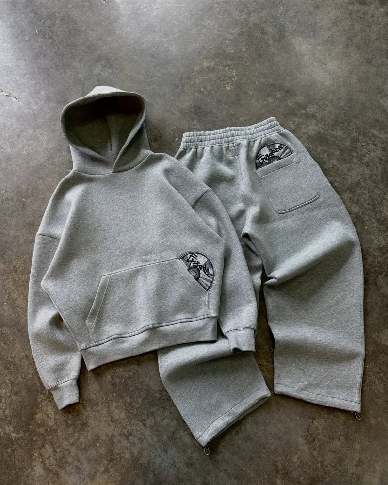 Vortex Street Luxe Embroidered Tracksuit Set