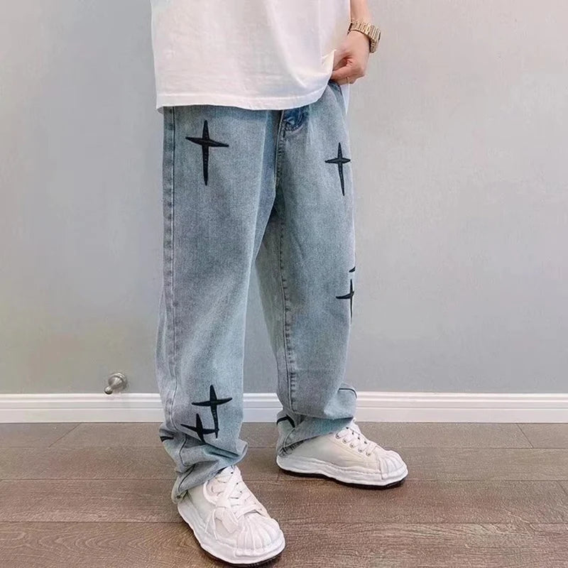 StarVision Vintage Wide-Leg Cargo Jeans