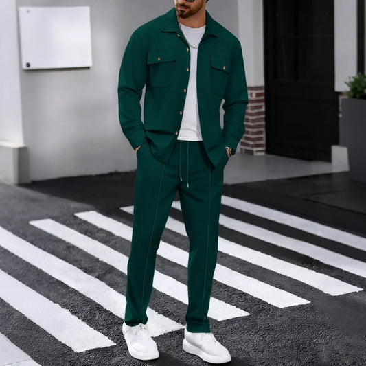UrbanEase Padded Streetwear Two-Piece Set
