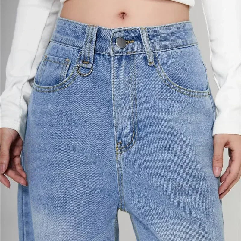 RetroCore Wide-Leg Vintage Denim Jeans