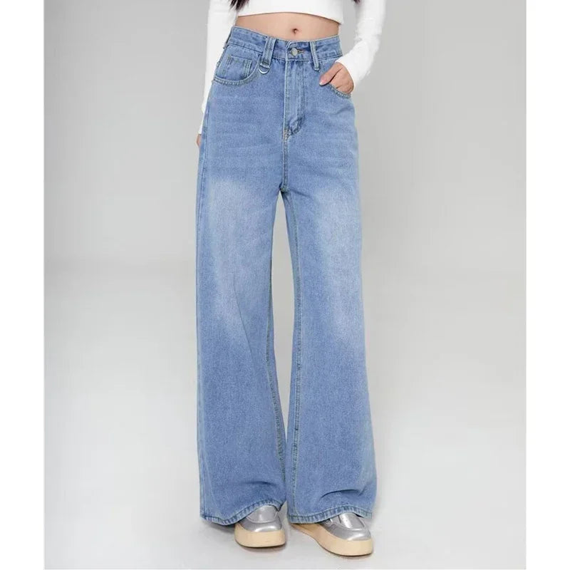 RetroCore Wide-Leg Vintage Denim Jeans