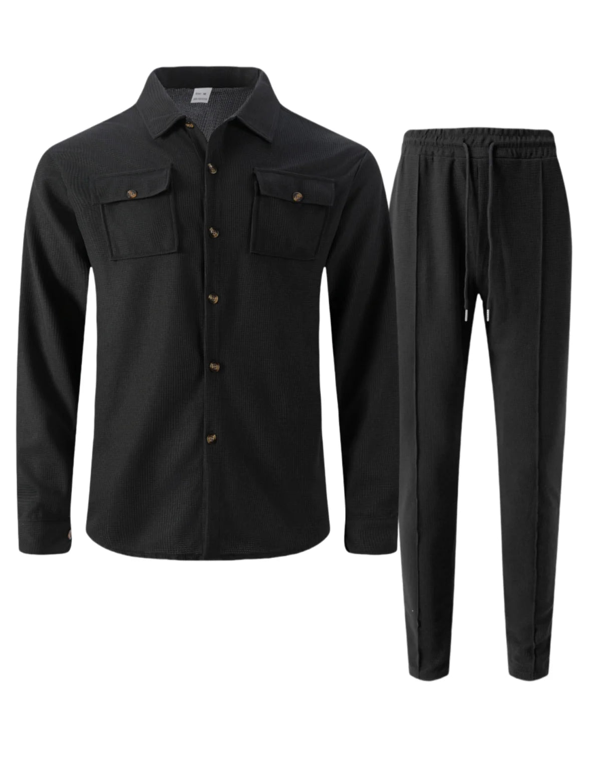 UrbanEase Padded Streetwear Two-Piece Set