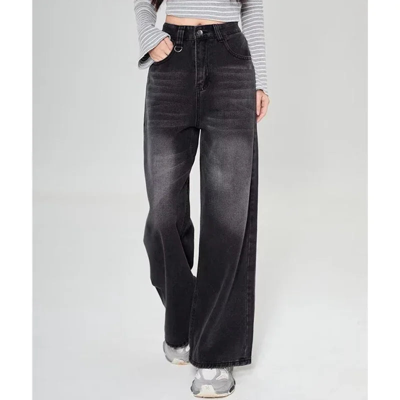 RetroCore Wide-Leg Vintage Denim Jeans