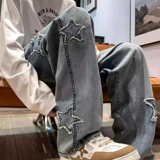 StarSplice Y2K Patchwork Tassel Jeans