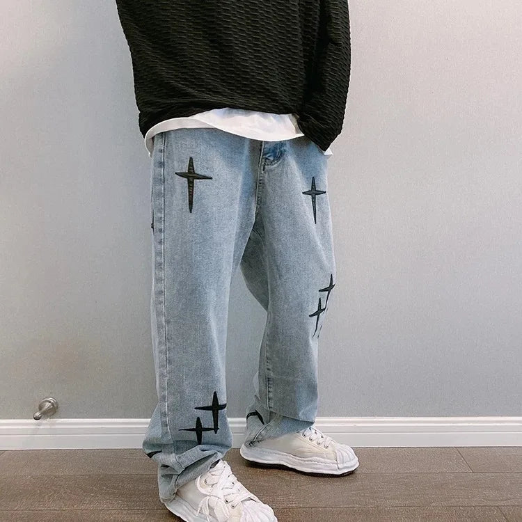 StarVision Vintage Wide-Leg Cargo Jeans