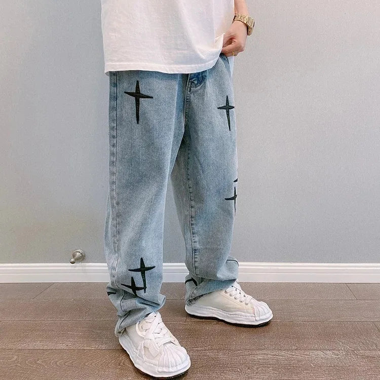 StarVision Vintage Wide-Leg Cargo Jeans