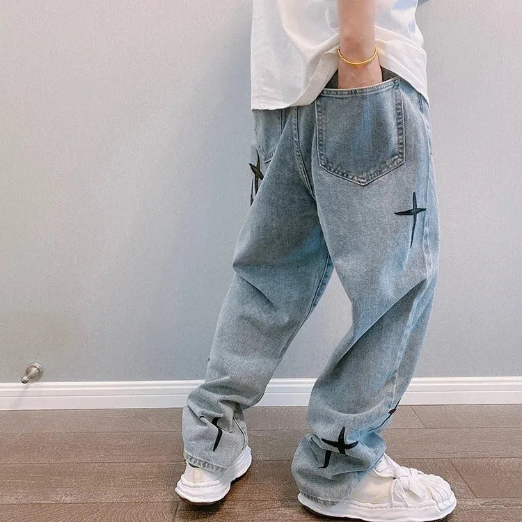 StarVision Vintage Wide-Leg Cargo Jeans