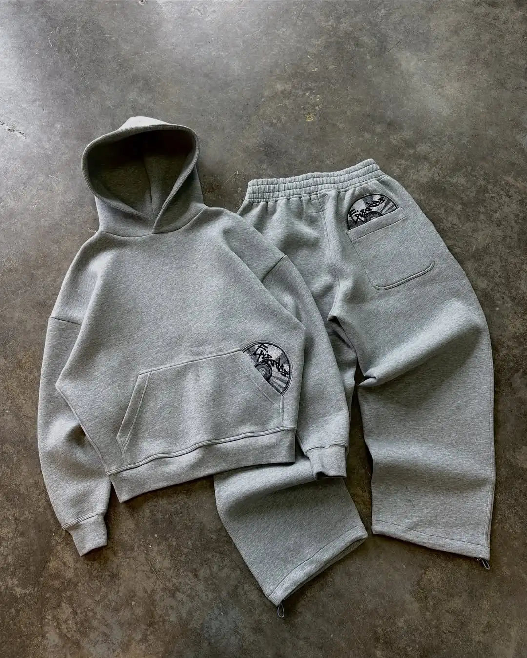 Vortex Street Luxe Embroidered Tracksuit Set