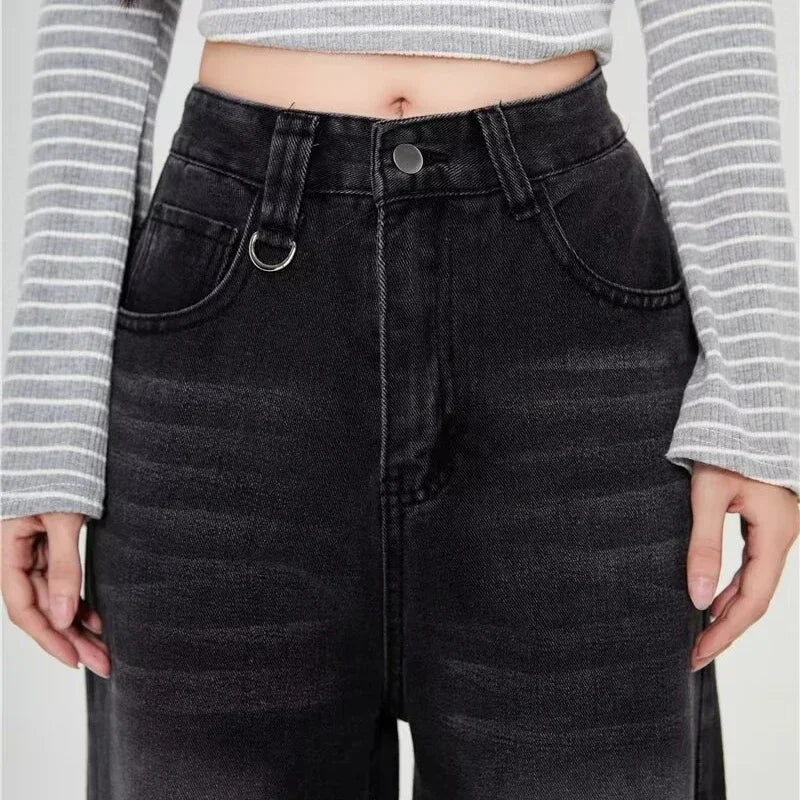 RetroCore Wide-Leg Vintage Denim Jeans