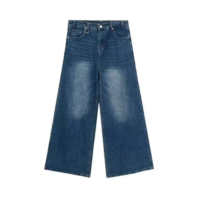RetroCore Wide-Leg Vintage Denim Jeans