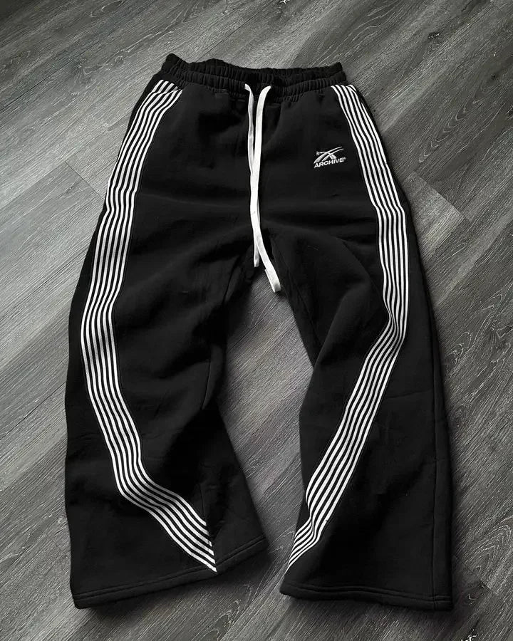 NeoFlex Y2K Embroidered Zipper Pants