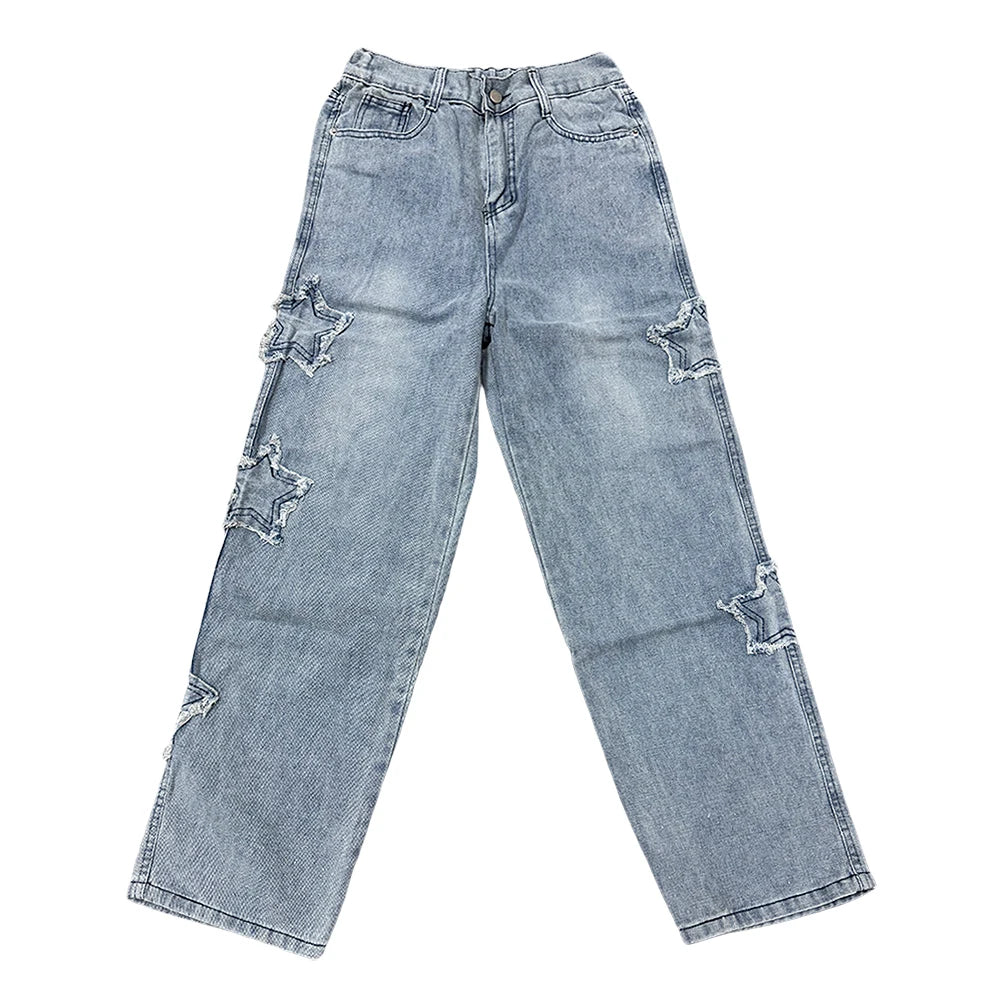 StarSplice Y2K Patchwork Tassel Jeans