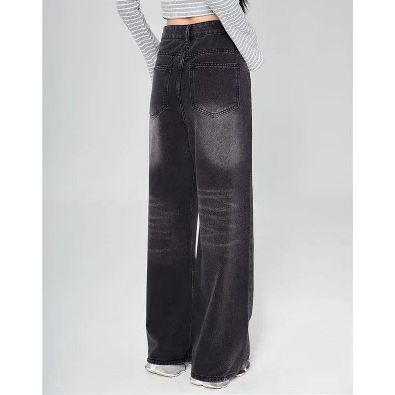 RetroCore Wide-Leg Vintage Denim Jeans