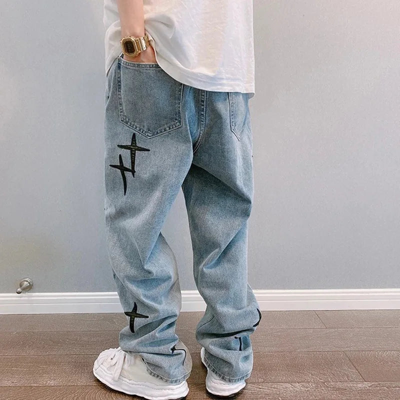 StarVision Vintage Wide-Leg Cargo Jeans