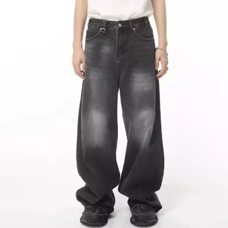 RetroCore Wide-Leg Vintage Denim Jeans