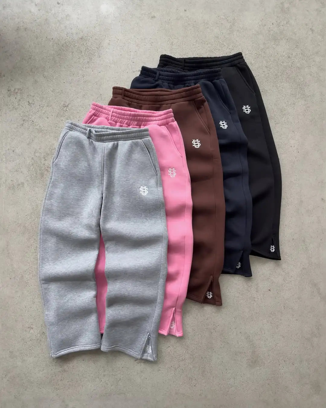Y2K Embroidered Wide-Leg Street Joggers