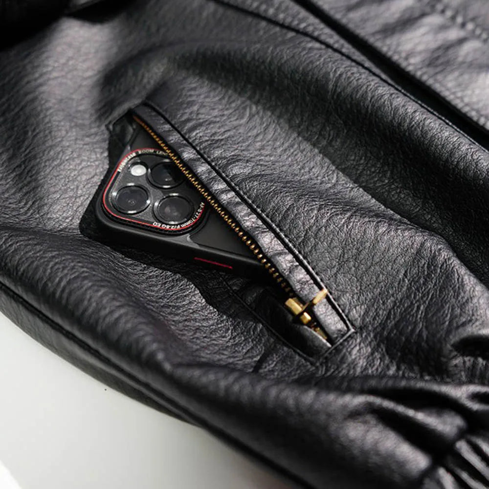 AetherWave Loose PU Street Jacket