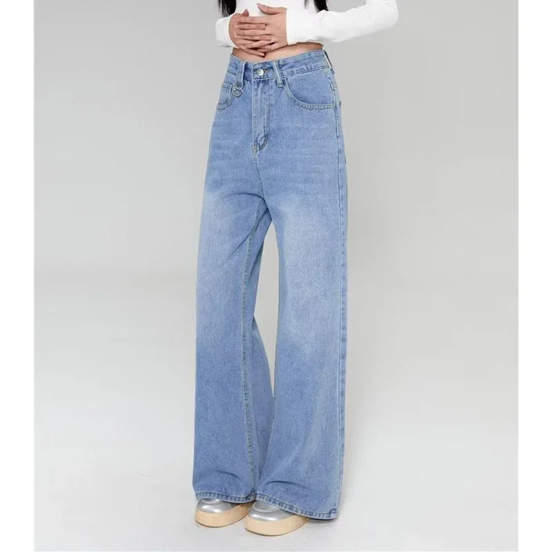 RetroCore Wide-Leg Vintage Denim Jeans