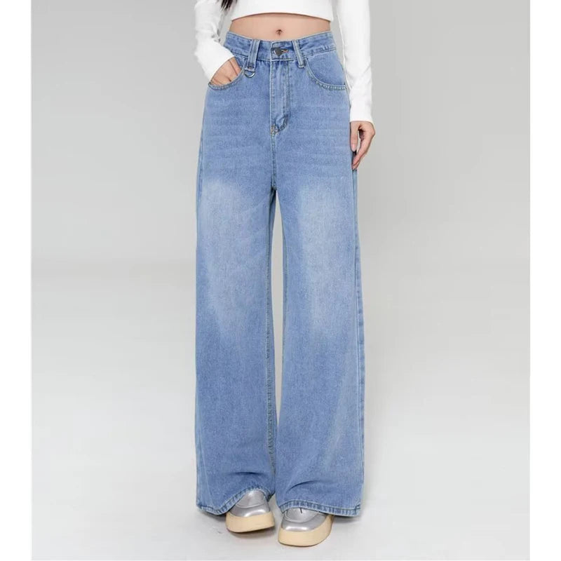 RetroCore Wide-Leg Vintage Denim Jeans