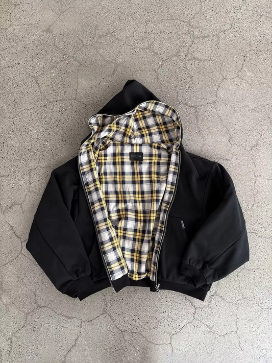 DualForm Luxe Reversible Plaid Hoodie