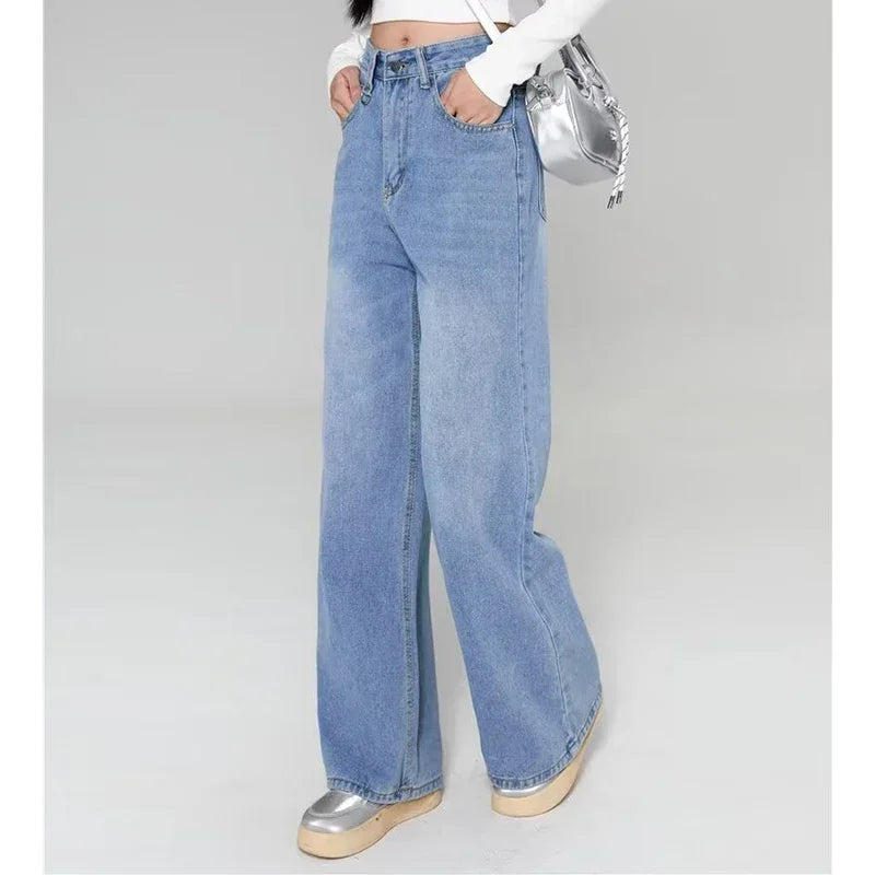 RetroCore Wide-Leg Vintage Denim Jeans