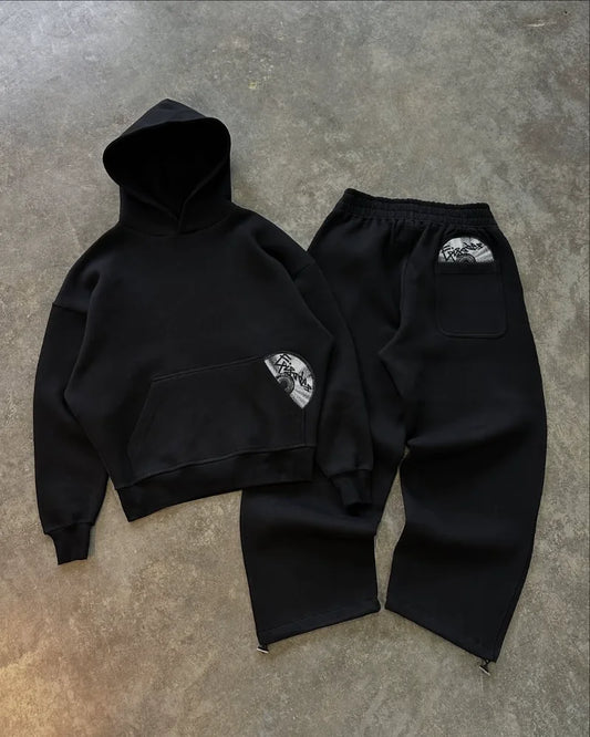 Vortex Street Luxe Embroidered Tracksuit Set