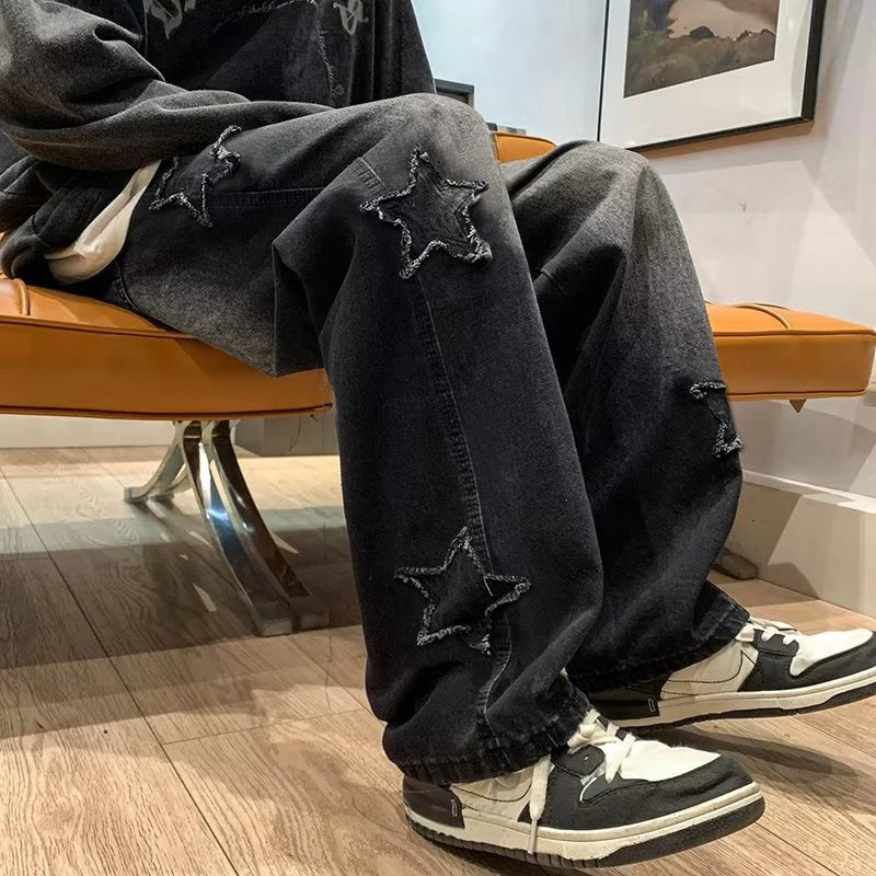 StarSplice Y2K Patchwork Tassel Jeans