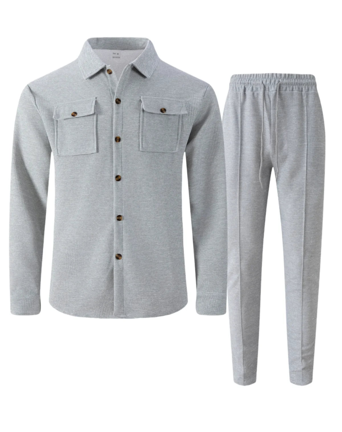 UrbanEase Padded Streetwear Two-Piece Set