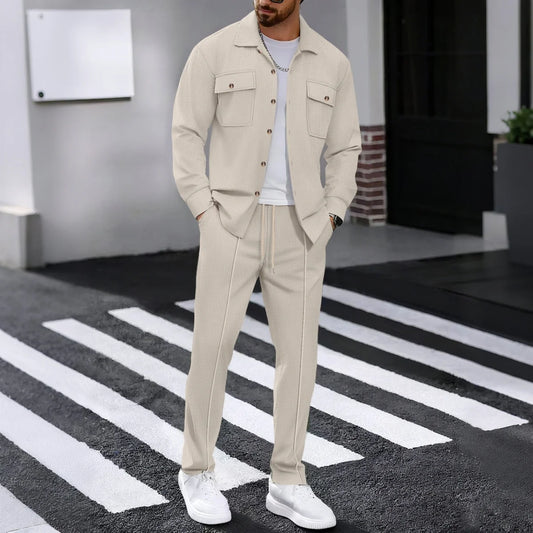 UrbanEase Padded Streetwear Two-Piece Set