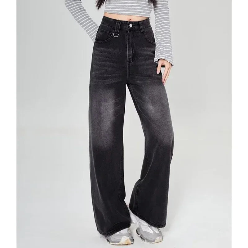 RetroCore Wide-Leg Vintage Denim Jeans