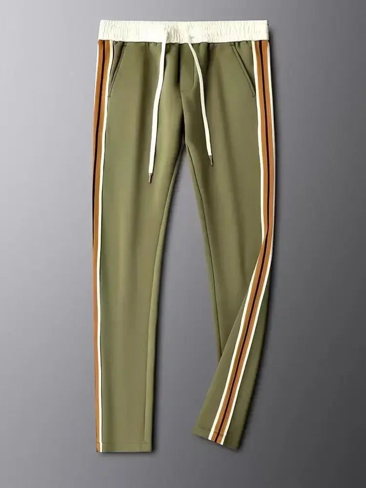 Modern Luxe Stand-Collar Athletic Tracksuit