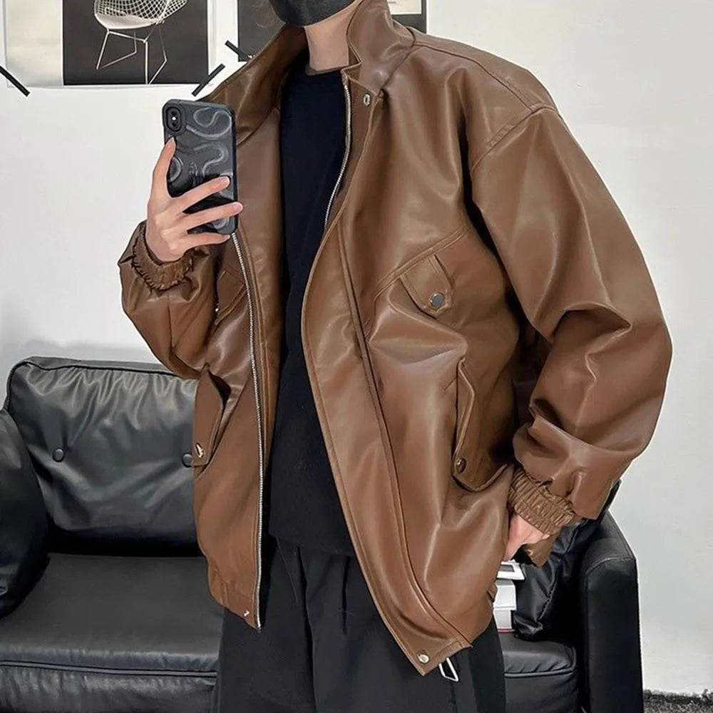 Vanguard PU Leather Street Biker Jacket