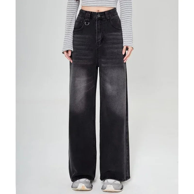 RetroCore Wide-Leg Vintage Denim Jeans