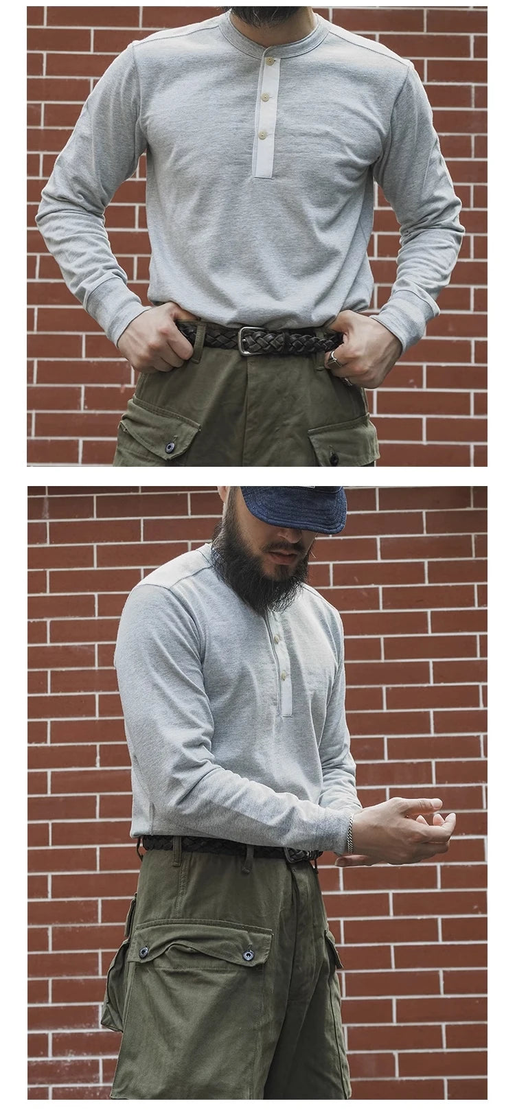 Bronson Heritage 350G Heavyweight Henley