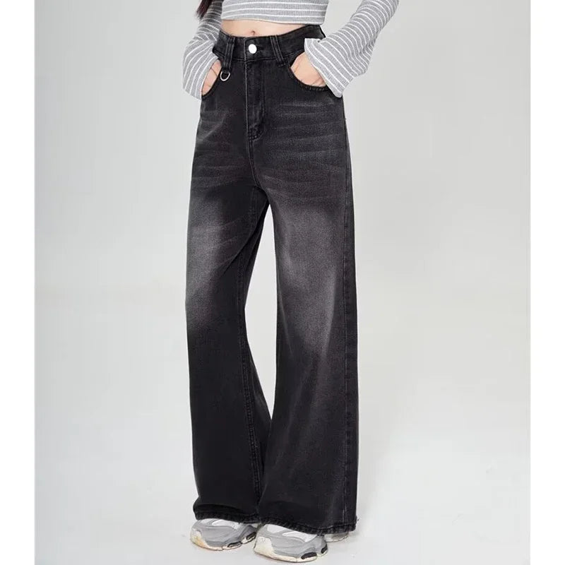 RetroCore Wide-Leg Vintage Denim Jeans