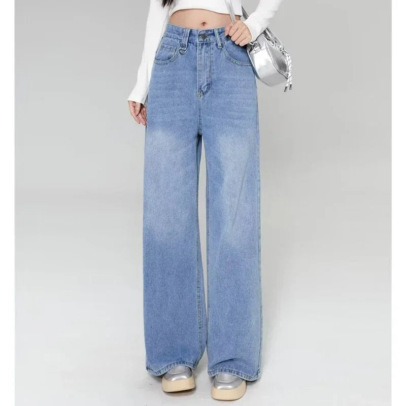 RetroCore Wide-Leg Vintage Denim Jeans