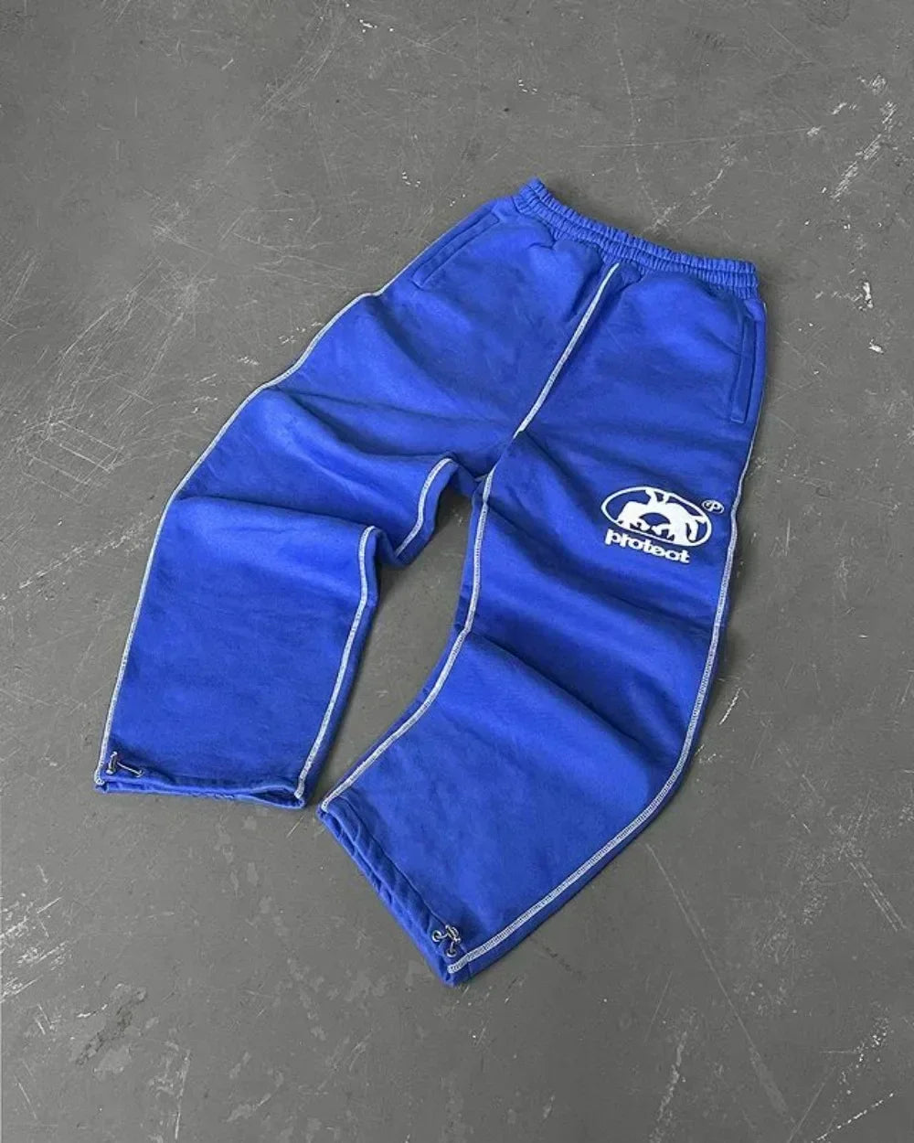 NeoFlex Y2K Embroidered Zipper Pants