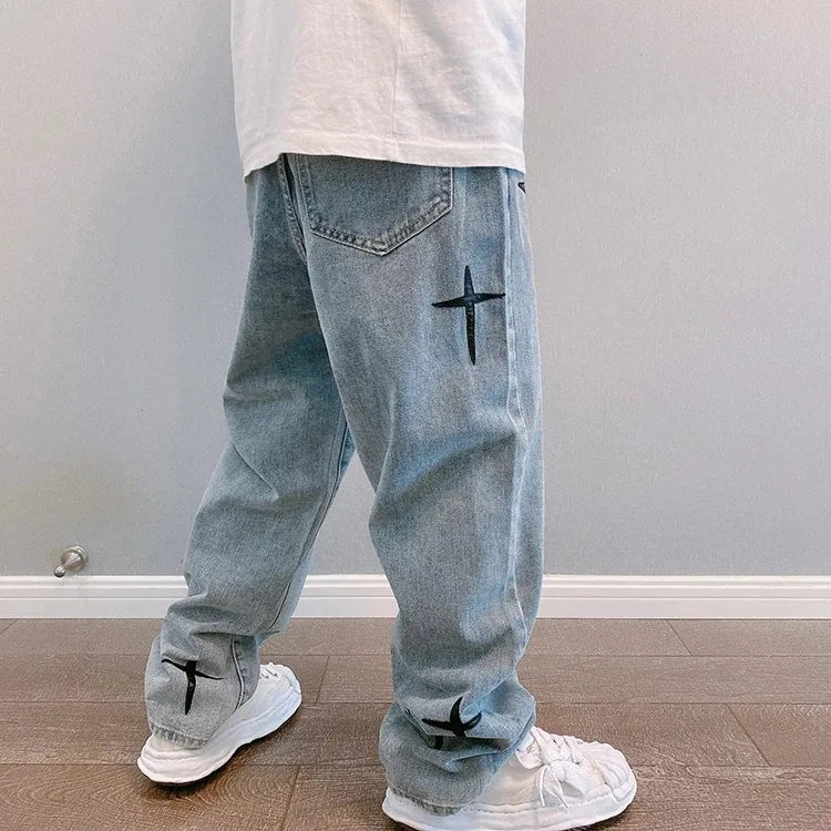 StarVision Vintage Wide-Leg Cargo Jeans