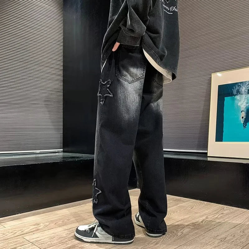 StarSplice Y2K Patchwork Tassel Jeans