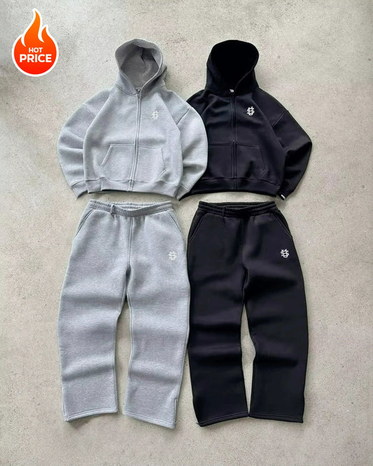 Y2K Embroidered Wide-Leg Street Joggers