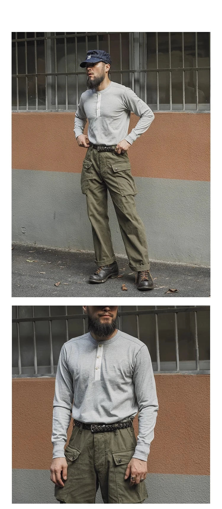 Bronson Heritage 350G Heavyweight Henley