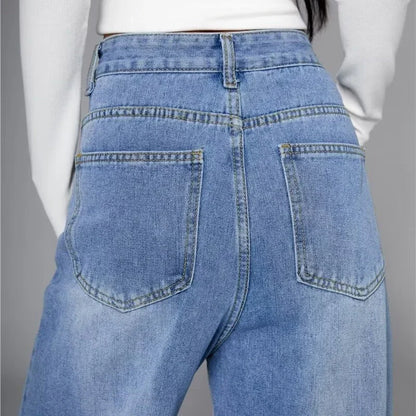 RetroCore Wide-Leg Vintage Denim Jeans